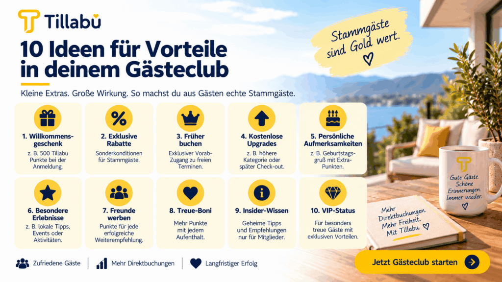 10 Vorteile für Stammgäste Tillabu